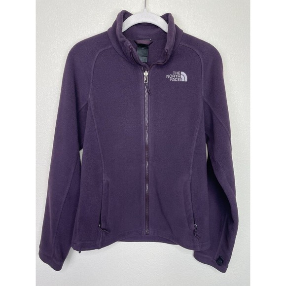 The North Face Small Khumbu Fleece Sweater Purple Zip Up Mock Neck Long Sleeve - Picture 1 of 13